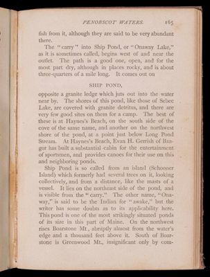 Tours beyond Moosehead Lake. Penobscot Waters.