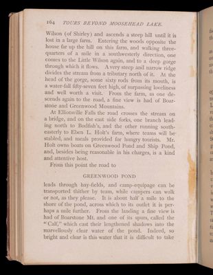 Tours beyond Moosehead Lake. Penobscot Waters.