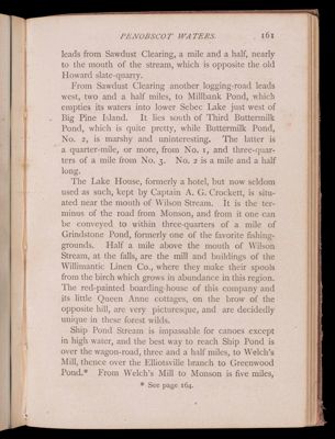 Tours beyond Moosehead Lake. Penobscot Waters.