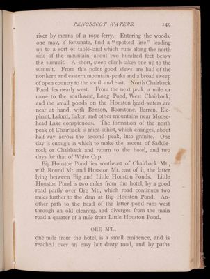 Tours beyond Moosehead Lake. Penobscot Waters.