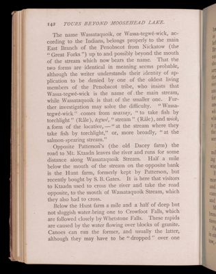 Tours beyond Moosehead Lake. Penobscot Waters.