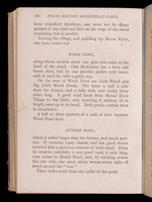 Tours beyond Moosehead Lake. Kennebec Waters.