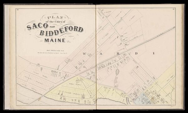 Plan of the cities of Saco and Biddeford Maine