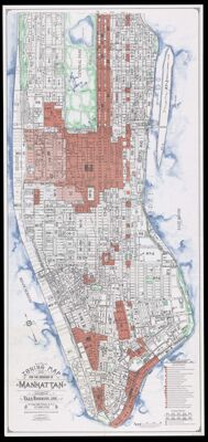 Zoning map for the Borough of Manhattan