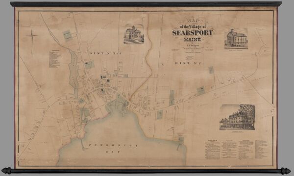 Map of the village of Searsport, Maine