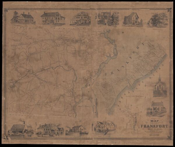 Map of the Town of Frankfort Waldo County Maine