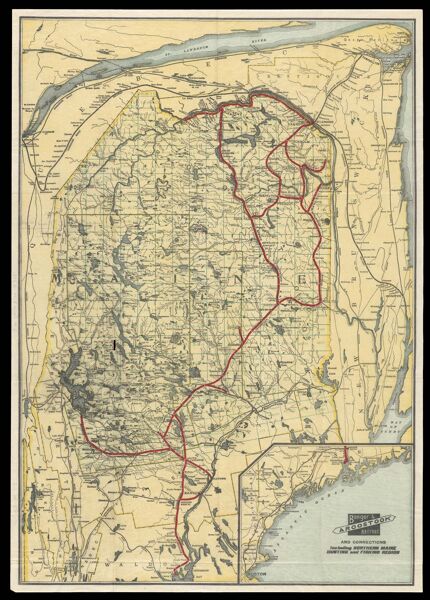 Bangor & Aroostook Railroad and connections including northern Maine hunting and fishing region
