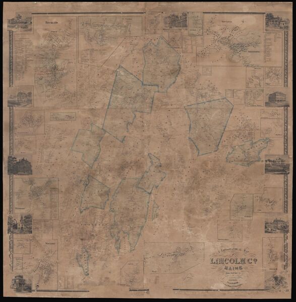 A Topographical Map of Lincoln Co. Maine From actual Surveys