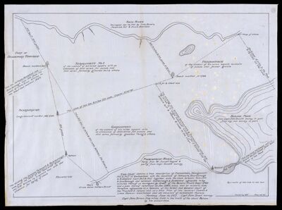 [Boundary survey of Gorhamtown, Piersontown, and Naragansett No. 1, showing the Saco and Presumpscot Rivers, along with parts of Biddeford, Scarborough, and Falmouth]