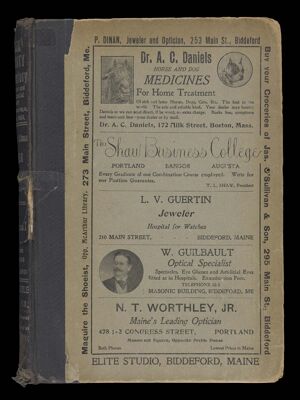 York County (Maine) Business and Residential Directory 1907.