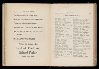 Saco Resident Directory.