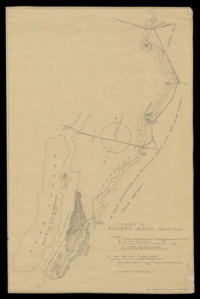 Chart of Eastern River, Dresden, Maine
