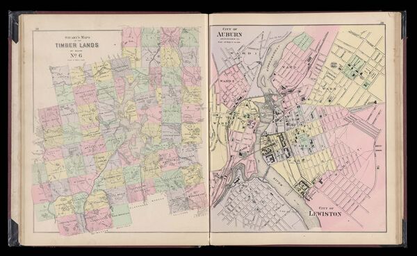 Stuart's Maps of the Timber Lands of Maine No. 6 / City of Auburn