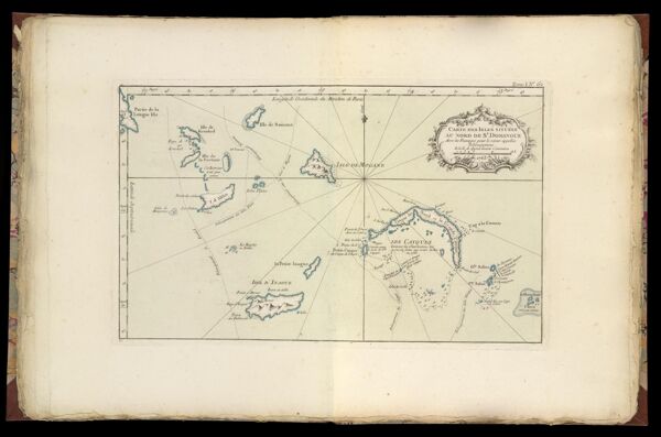 Carte des Isles situées au nord de St. Domingue Avec les Passages pour le retour appellés Débouquemens