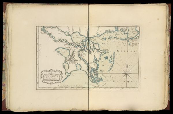 Cours du Fleuve Saint Louis depuis ses Embouchures jusqu'a la Riviere d' Iberville et Costes Voisines