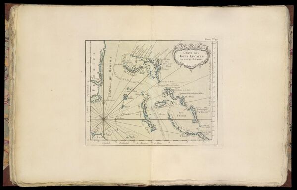 Carte des Isles Lucayes Par M.B. Ingr. de la Marine
