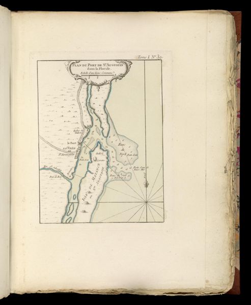 Plan du Port de St. Augustin dans la Floride.