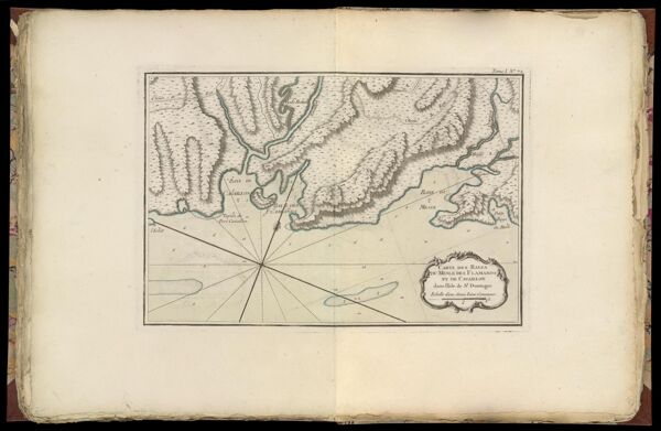 Carte des Bayes du Mesle des Flamands et de Cavilon dans l'Isle de St. Domingue