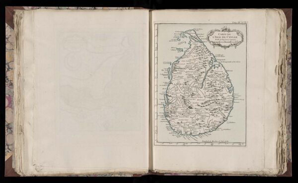 Carte de l'Isle de Ceylan.