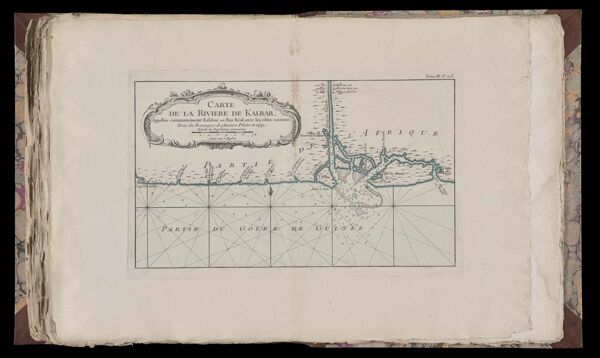 Carte de la Riviere de Kalbar, Appllée communément Kalabar où Rio Réal; avec les côtes voismes. Tirées des Remarques de plusieurs Pilotes en 1699.