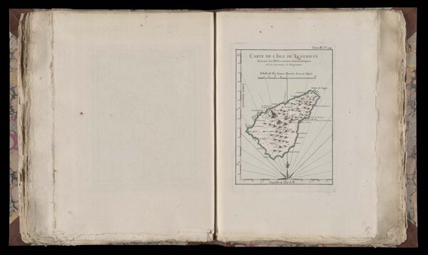 Carte de l'Isles de Teneriffe Suivant les observations astronomiques et les journaux de navigateurs