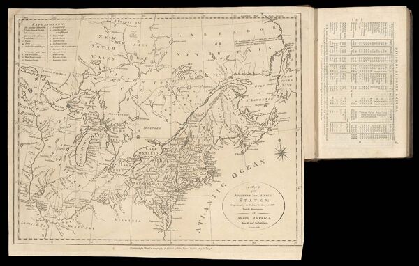 A Map of the Northern and Middle states; comprehending the Western Territory and the British dominions in North America. From the best authorities.