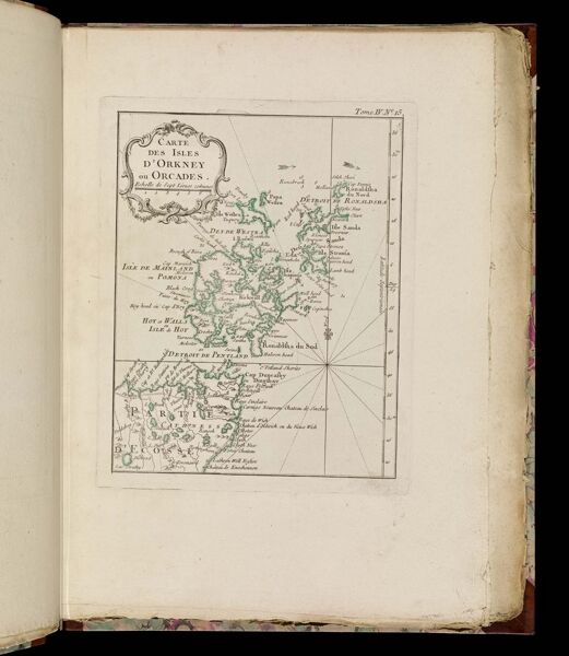Carte des isles D'Orkney ou Orcades.