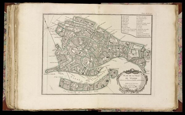 Plan de la Ville de Venise reduit sur un plan en 20 Feuilles publié à Venise.