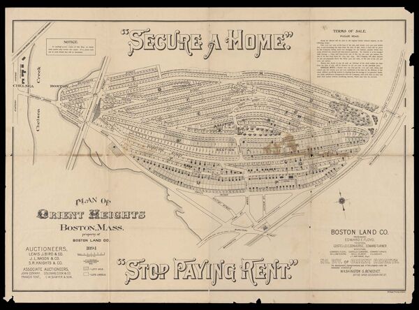 Plan of Orient Heights, Boston, Mass.