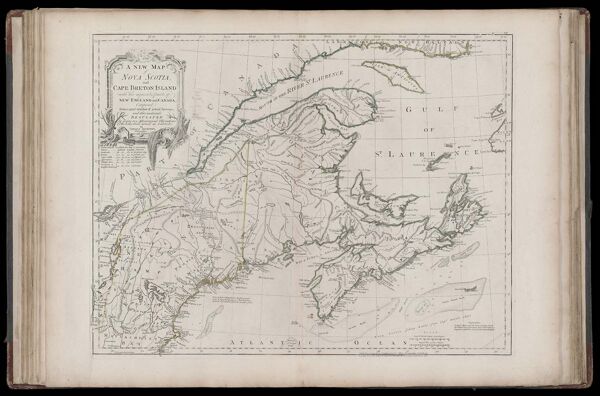 A New Map of Nova Scotia, and Cape Breton with the adjacent parts of New England and Canada...
