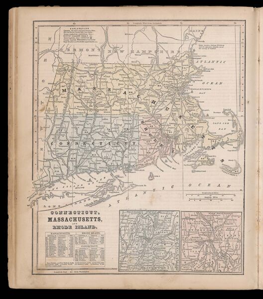 Connecticut, Massachusetts, and Rhode Island.
