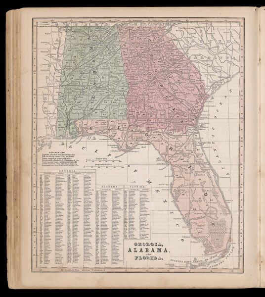 Georgia, Alabama, and Florida.