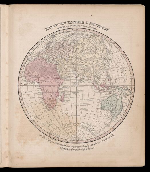 Map of the Eastern hemisphere.
