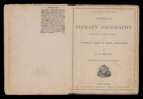Revised Edition. Cornell's Primary Geography, forming part first of a systematic series of school geographies. By S. S. Cornell.