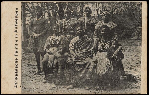 [Vintage postcards on Africans in colonial exhibits from 1906-1931]
