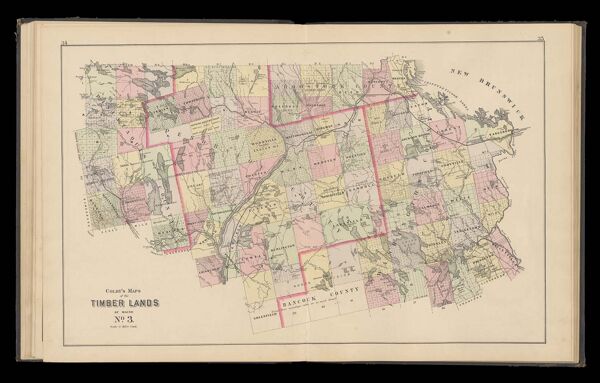 Colby's Maps of the Timber Lands of Maine No. 3.