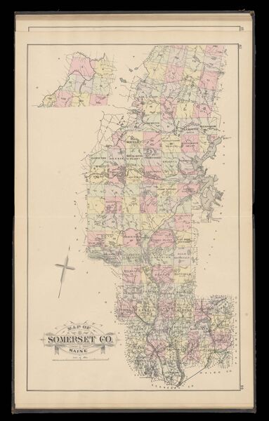 Map of Somerset Co. Maine