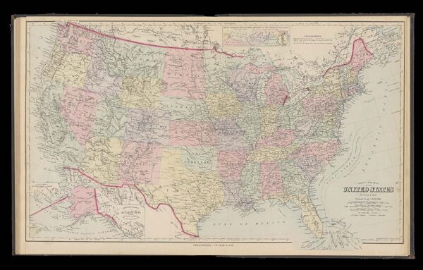 Gray's New Map of the United States by Frank A. Gray.