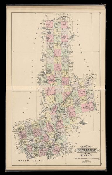 Map of Penobscot County Maine.
