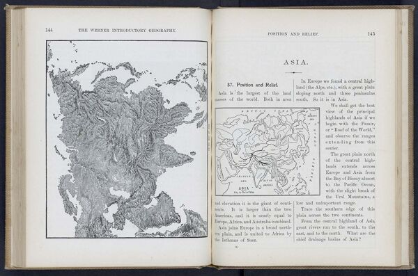 The Werner Introductory Geography / Asia, Position and Relief