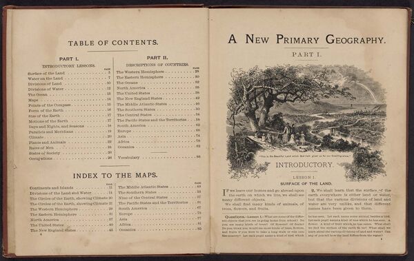 Table of Contents / A New Primary Geography. Part I. Introductory