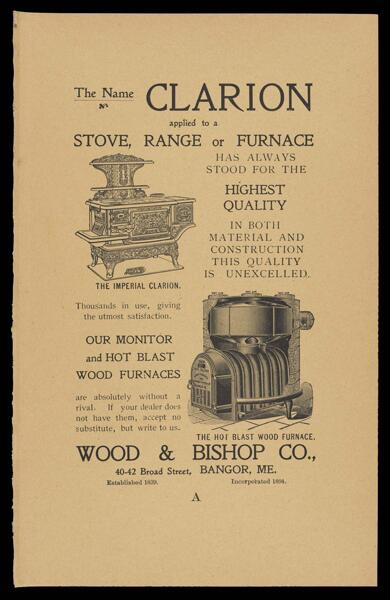 The Houlton Directory. Text (advertisement) Page 35