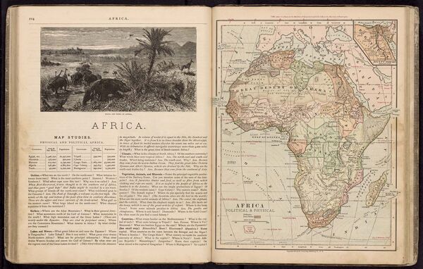 Africa. / Africa political & physical
