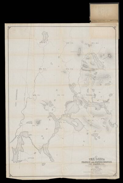 The Lakes of Franklin And Oxford Counties, Maine from actual surveys made during the winter of 1876 surveyed and published by Harry P. Dill