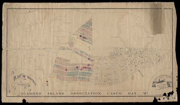 A Plan of Property belonging to the Diamond Island Association, Casco Bay, Me.