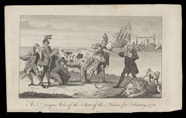 A Picturesque View of the state of nation for February 1778