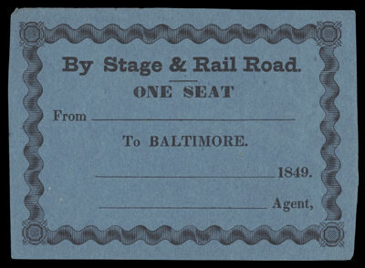 By Stage & Rail One Seat