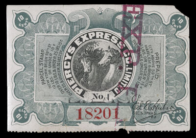 Piercy's Express Co. Limited Parcel Stamp