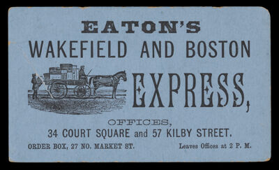 Eaton's Wakefield and Boston Express