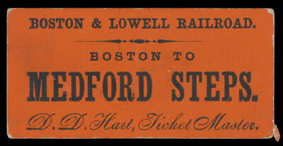 Boston & Lowell Railroad Boston to Medford Steps